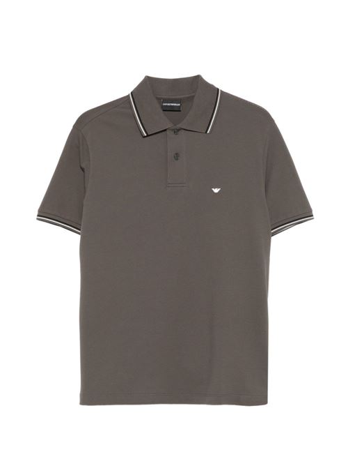 T-shirt uomo Emporio Armani colore neutro con logo EMPORIO ARMANI | EM004606AF23090U8143